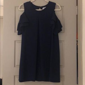 Navy blue shift dress